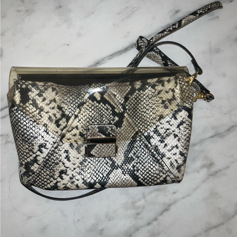 Zara snake skin print purse